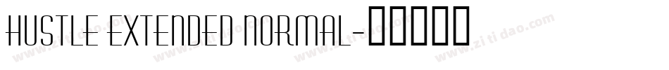 Hustle Extended Normal字体转换